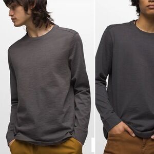 Prana Ronnie Crew II in dark sky heather size small